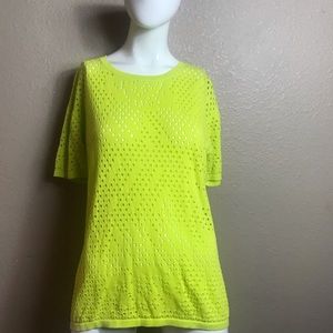 Neon yellow blouse